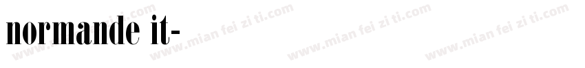 normande it字体转换